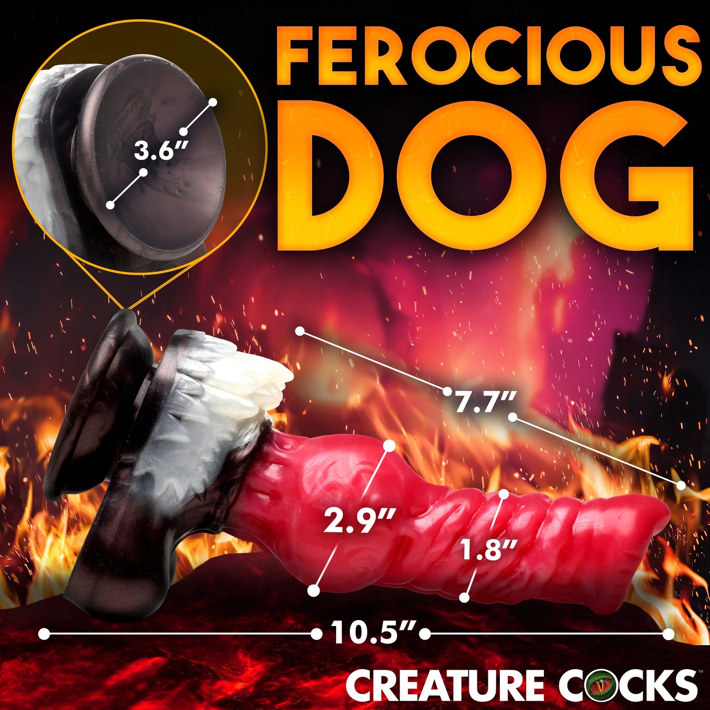 Cujo Canine Silicone Dildo