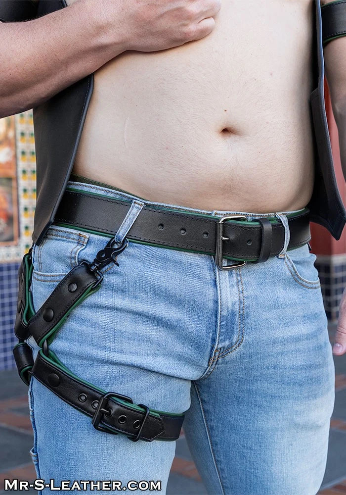 Piped Leather Belt